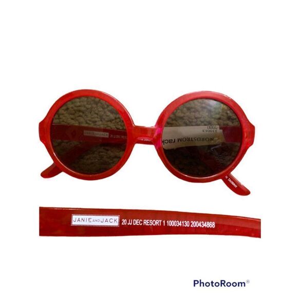 Janie And Jack Children Red Round Shape Sunglasses UV Proacted Size OS - Picture 2 of 4